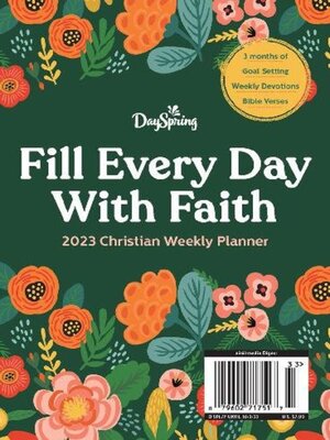 cover image of Fill Every Day With Faith - Summer 2023 Christian Weekly Planner